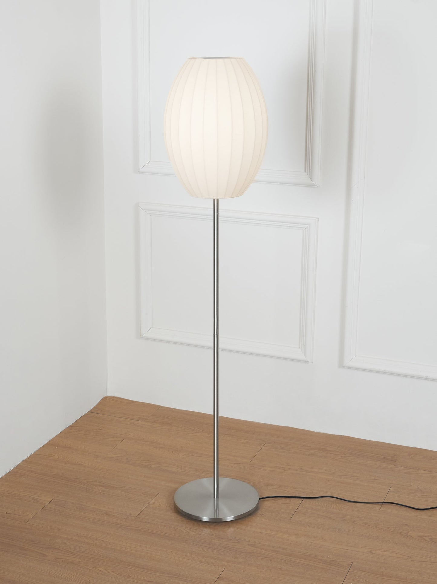 Nelson LED Floor Lamp With Floating Spherical Design