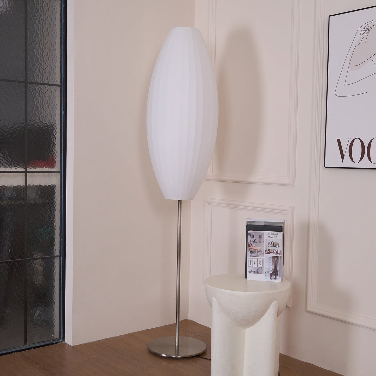 Nelson LED Floor Lamp With Floating Spherical Design