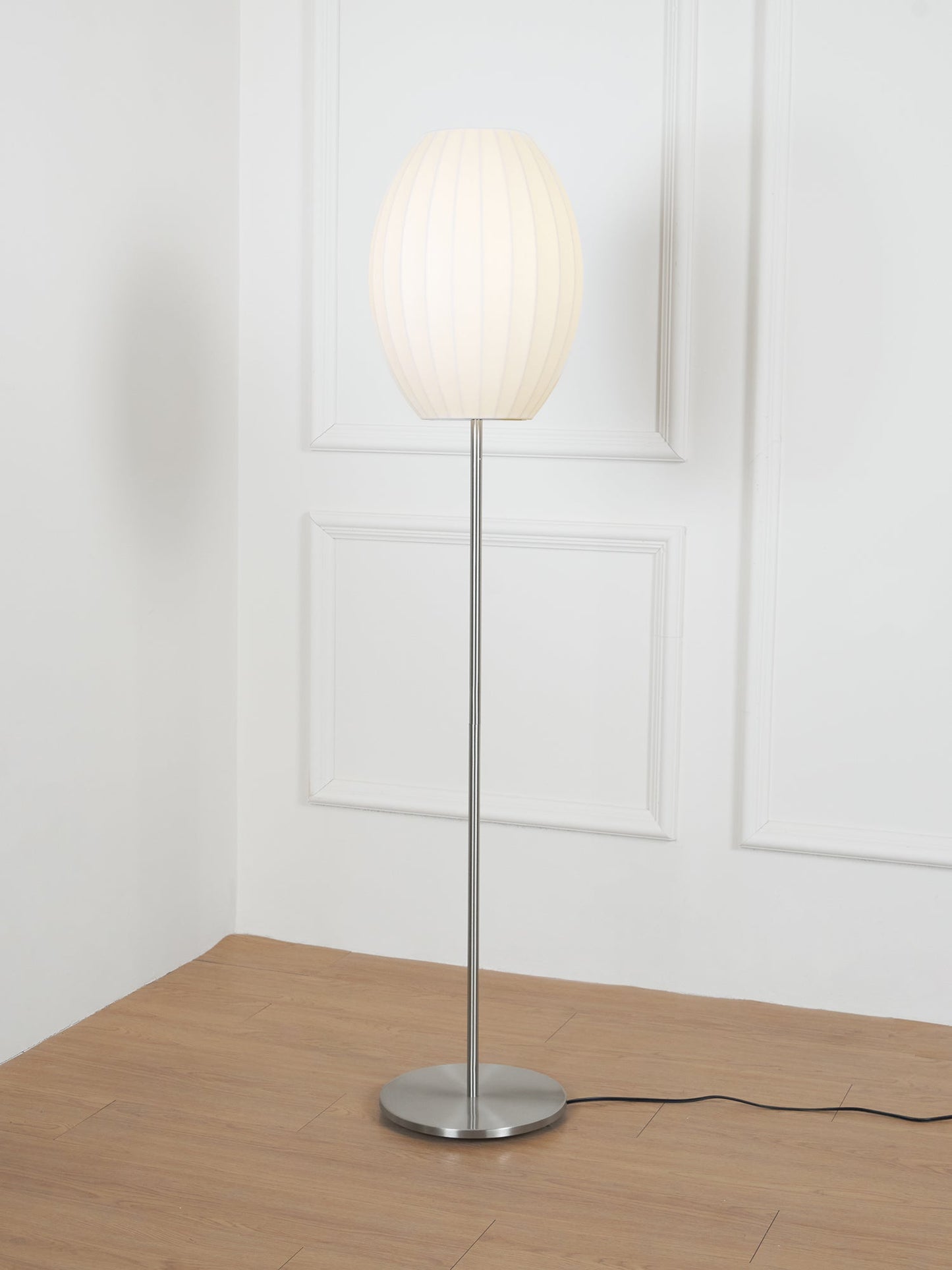Nelson LED Floor Lamp With Floating Spherical Design