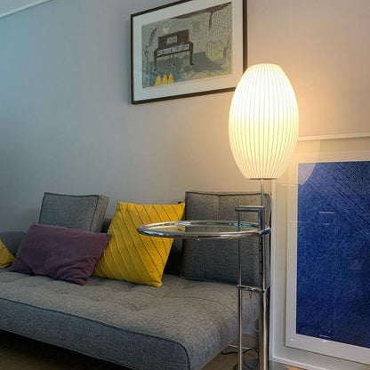 Nelson LED Floor Lamp With Floating Spherical Design