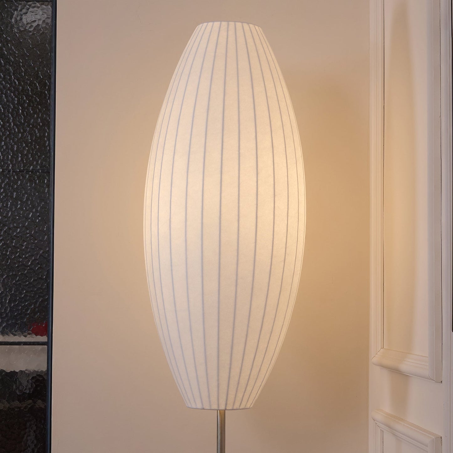 Nelson LED Floor Lamp With Floating Spherical Design