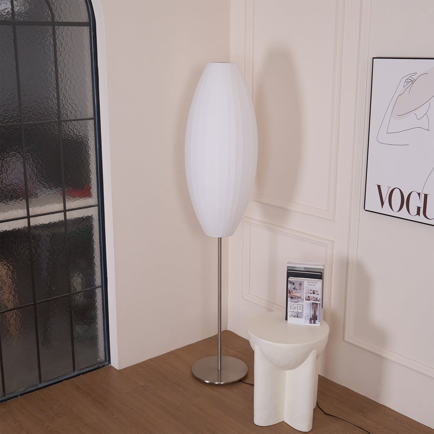 Nelson LED Floor Lamp With Floating Spherical Design