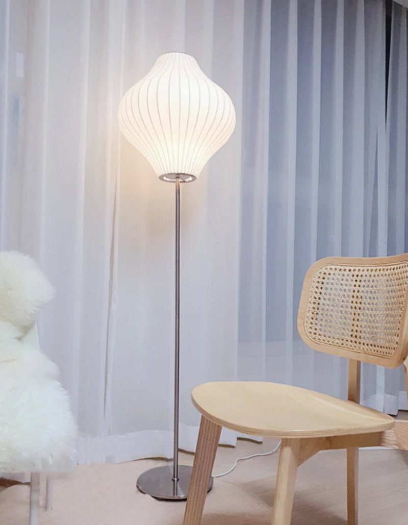 Nelson LED Floor Lamp With Floating Spherical Design