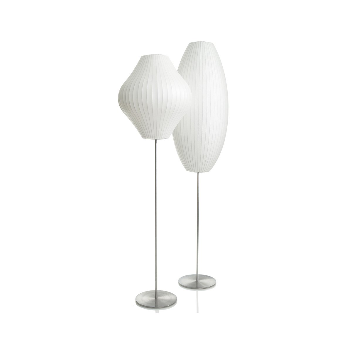 Nelson LED Floor Lamp With Floating Spherical Design