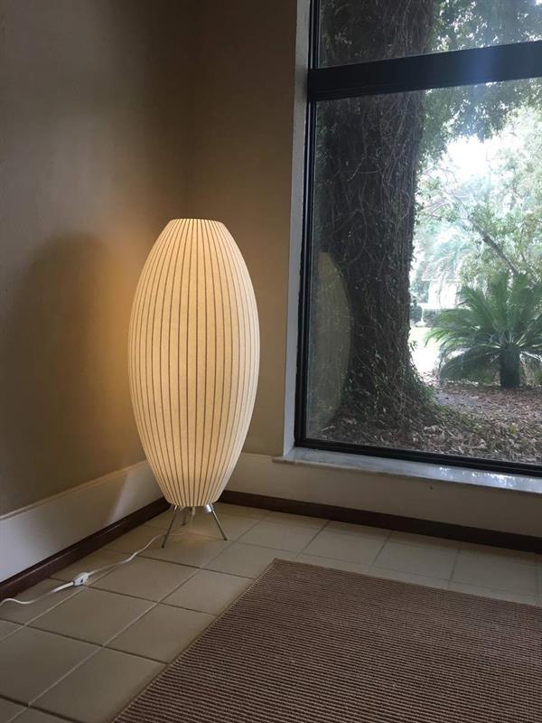 Nelson Tripod Table Lamp Chrome White LED Indoor Lighting