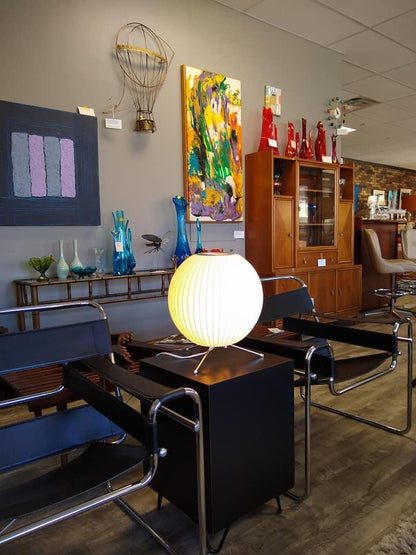 Nelson Tripod Table Lamp Chrome White LED Indoor Lighting