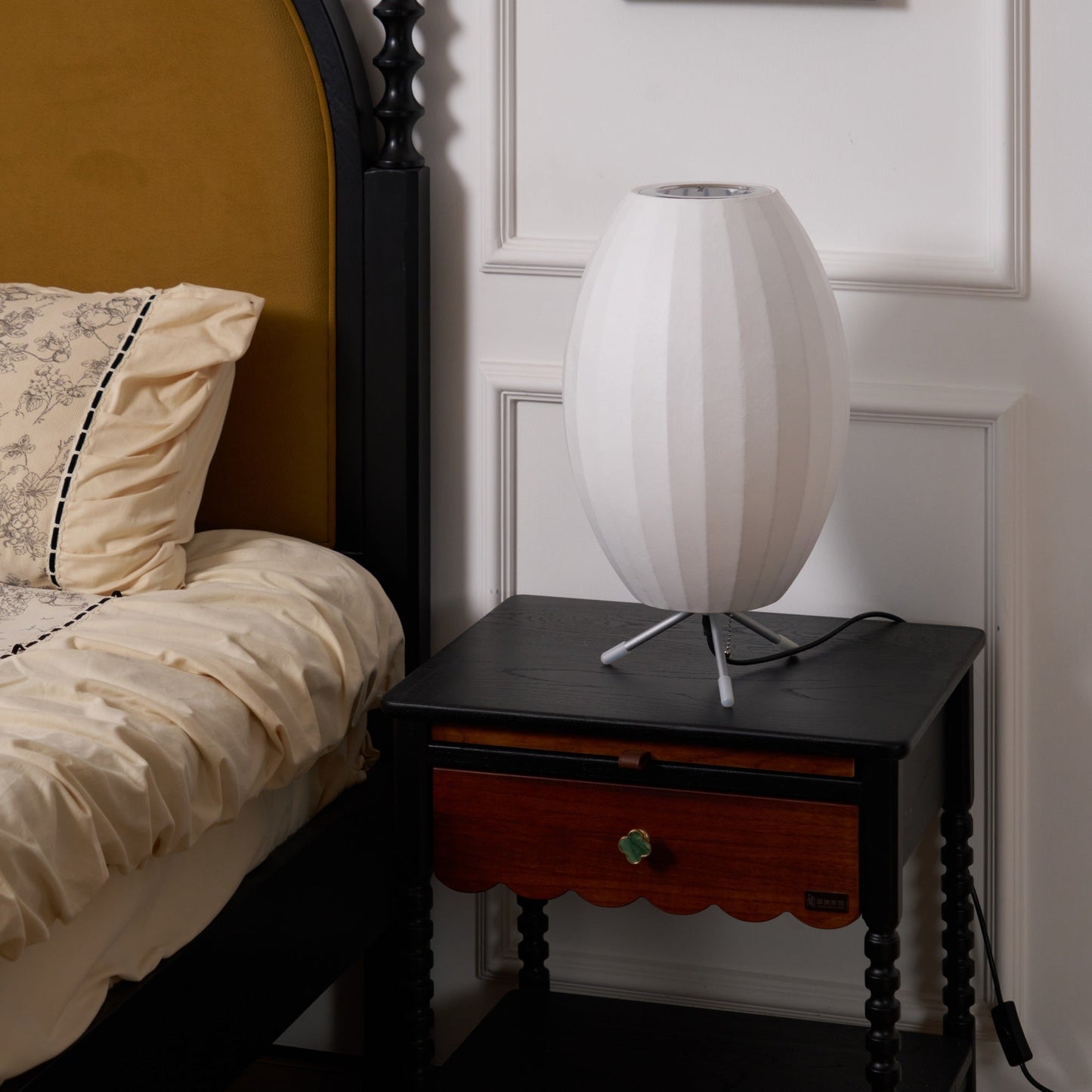 Nelson Tripod Table Lamp Chrome White LED Indoor Lighting