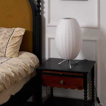 Nelson Tripod Table Lamp Chrome White LED Indoor Lighting