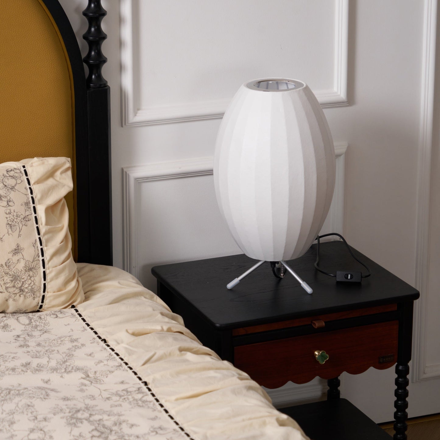 Nelson Tripod Table Lamp Chrome White LED Indoor Lighting