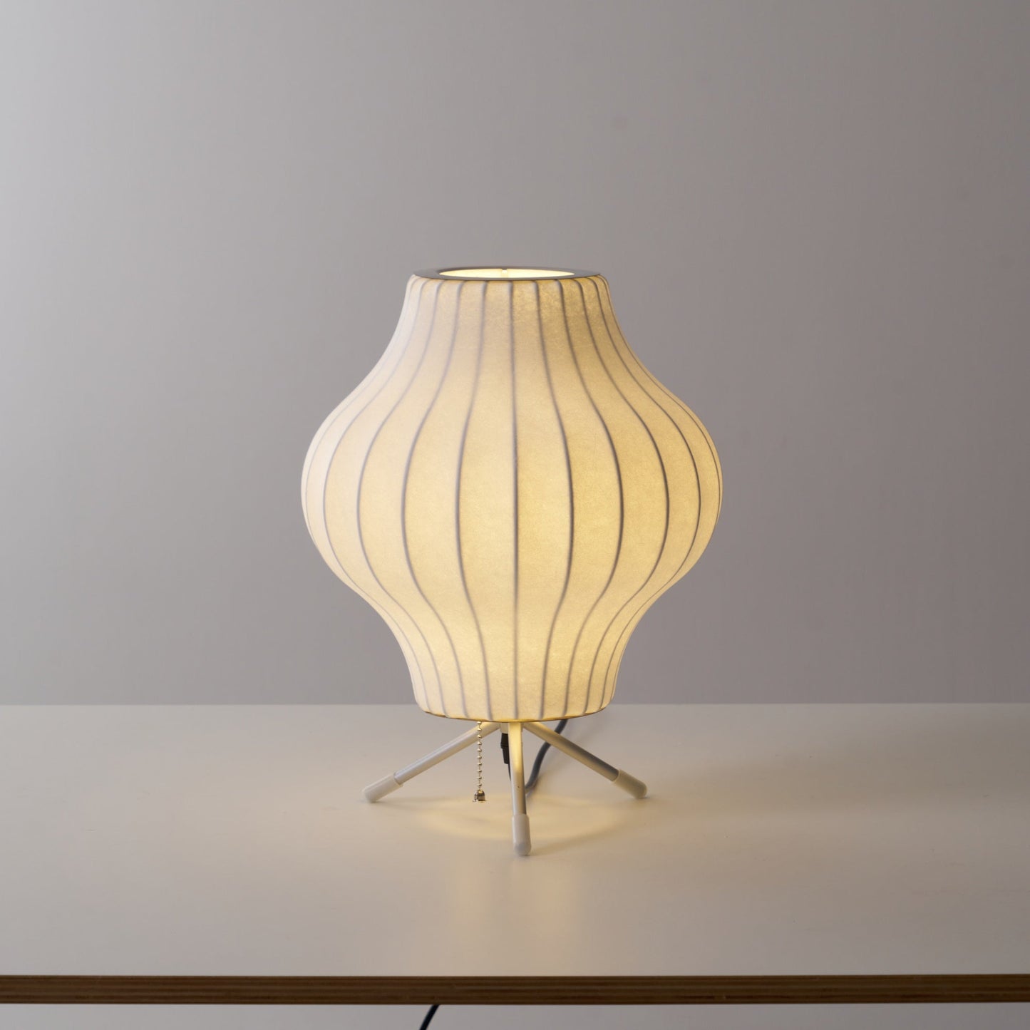 Nelson Tripod Table Lamp Chrome White LED Indoor Lighting