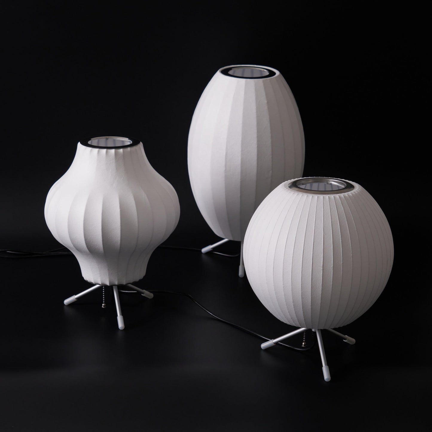 Nelson Tripod Table Lamp Chrome White LED Indoor Lighting