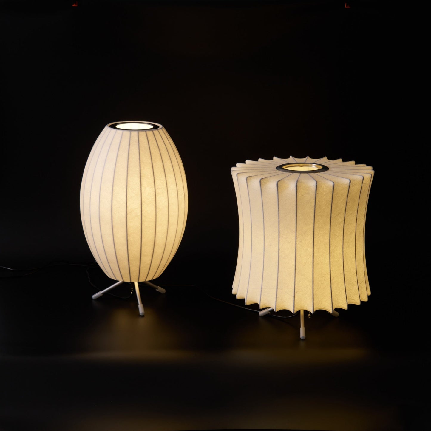 Nelson Tripod Table Lamp Chrome White LED Indoor Lighting