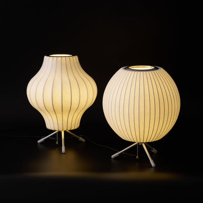 Nelson Tripod Table Lamp Chrome White LED Indoor Lighting