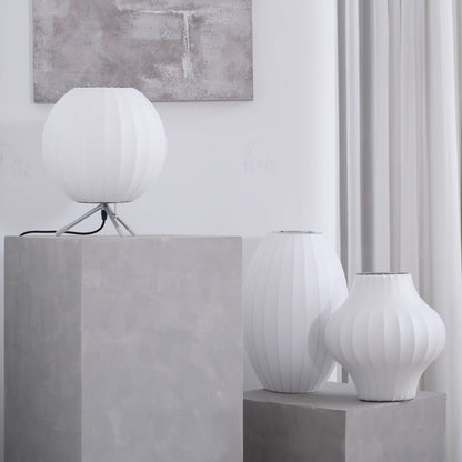 Nelson Tripod Table Lamp Chrome White LED Indoor Lighting