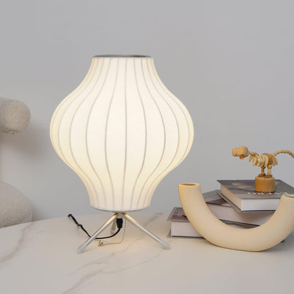 Nelson Tripod Table Lamp Chrome White LED Indoor Lighting