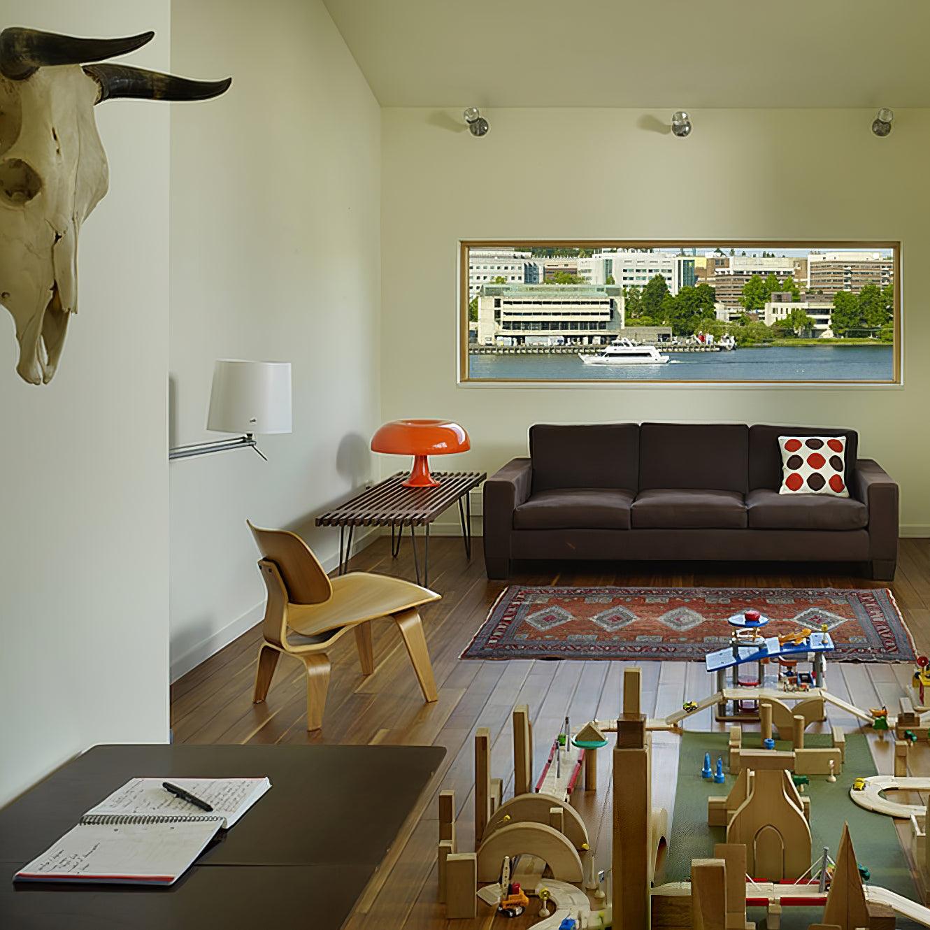 Mushroom Table Lamp Mid Century Modern Colorful Desk Lamp