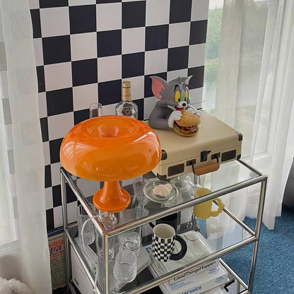 Mushroom Table Lamp Mid Century Modern Colorful Desk Lamp