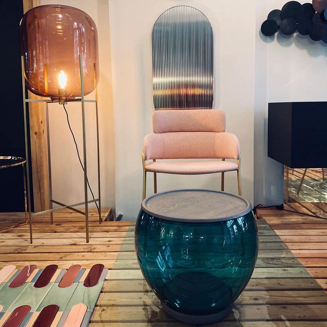 Oda LED Floor Lamp With Modern Glass Globe