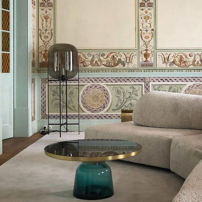 Oda LED Floor Lamp With Modern Glass Globe