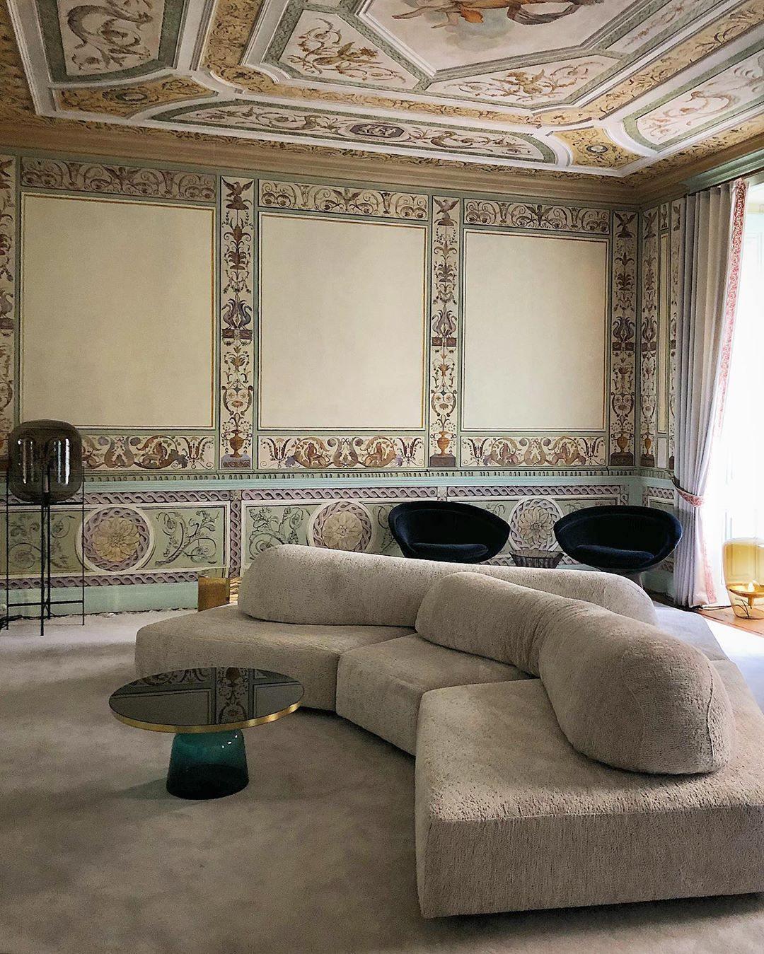 Oda LED Floor Lamp With Modern Glass Globe