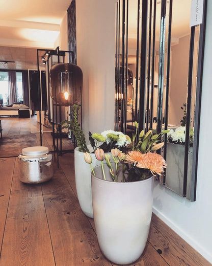 Oda LED Floor Lamp With Modern Glass Globe