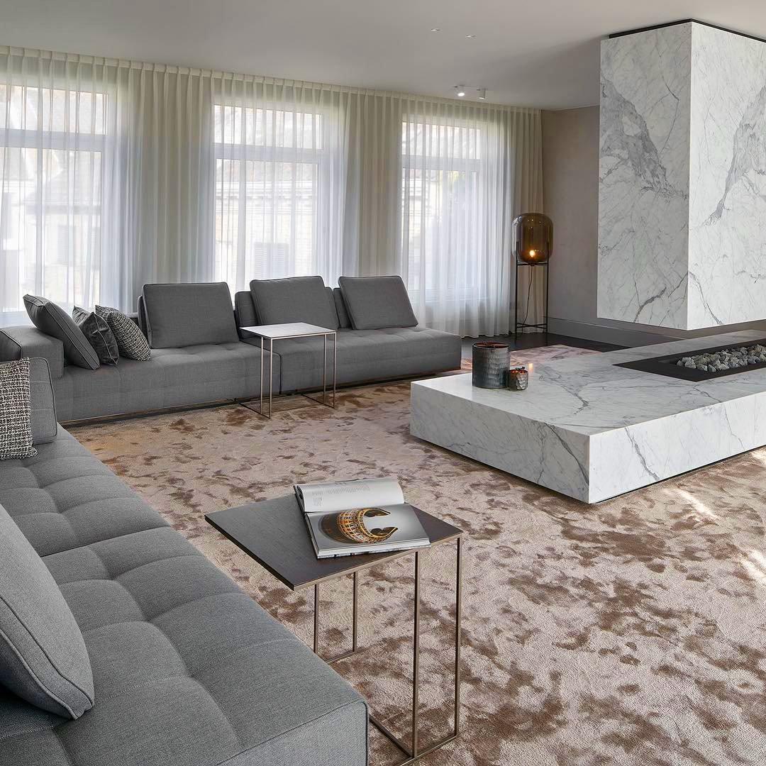 Oda LED Floor Lamp With Modern Glass Globe