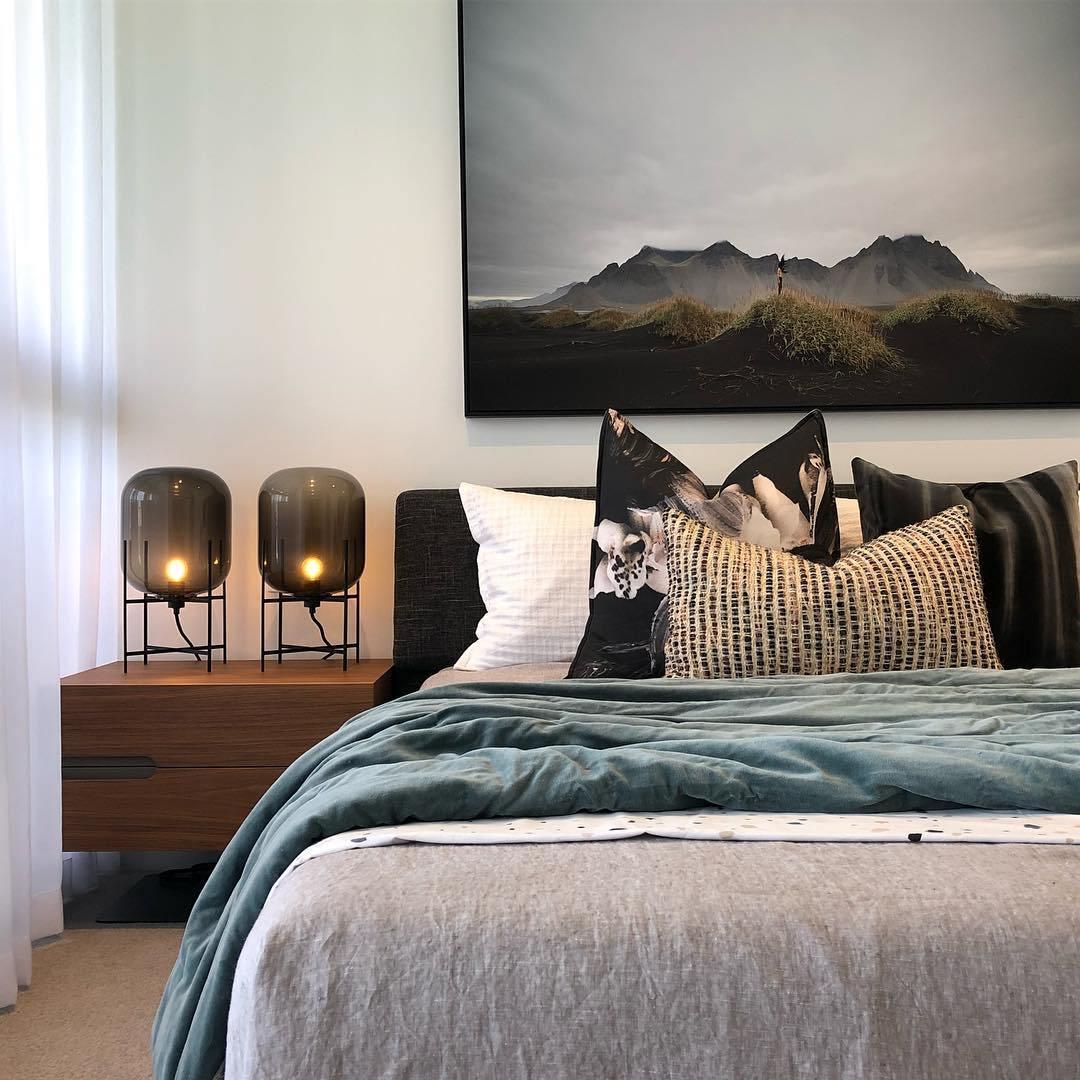 Oda LED Floor Lamp With Modern Glass Globe