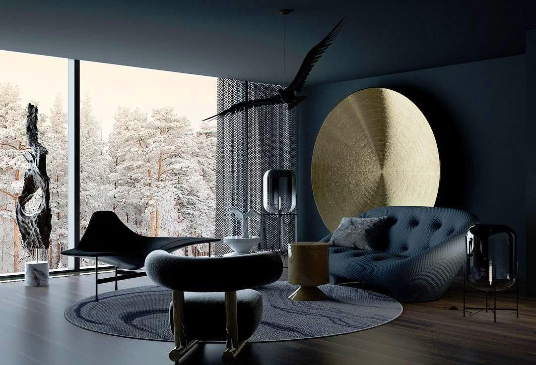 Oda LED Floor Lamp With Modern Glass Globe