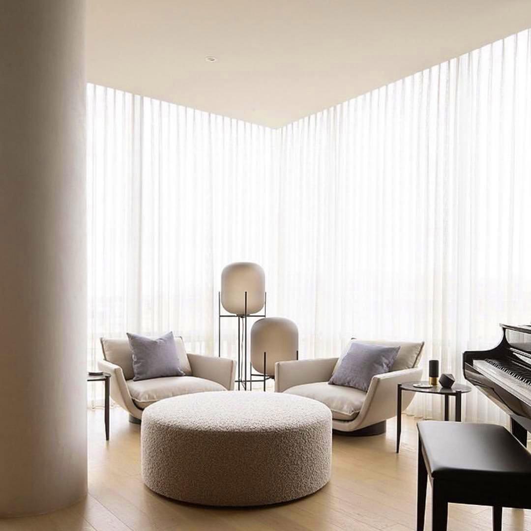 Oda LED Floor Lamp With Modern Glass Globe