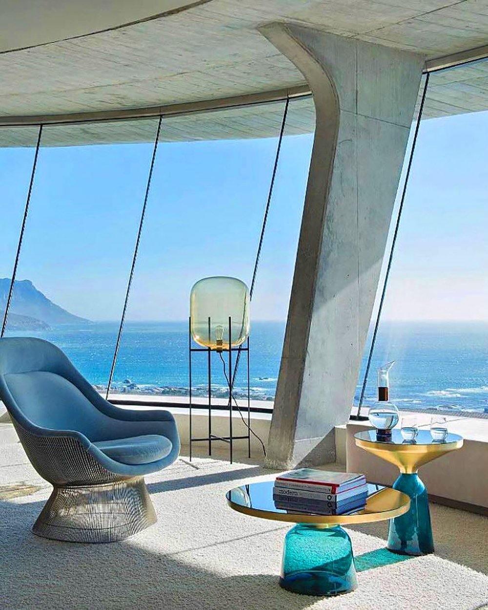 Oda LED Floor Lamp With Modern Glass Globe