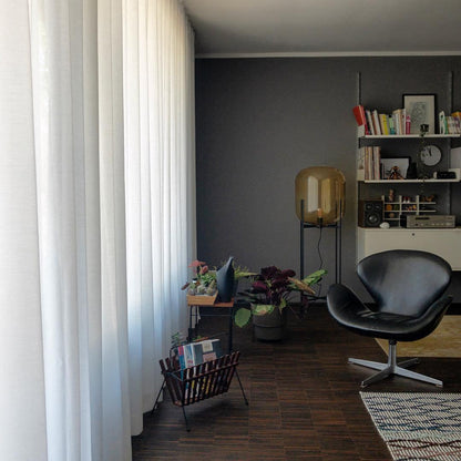 Oda LED Floor Lamp With Modern Glass Globe