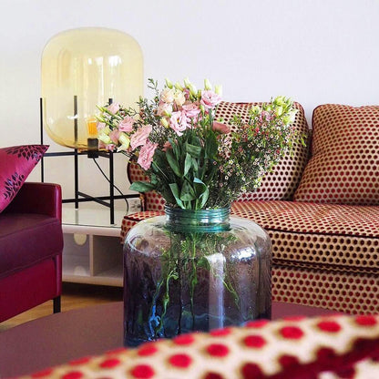 Oda LED Floor Lamp With Modern Glass Globe