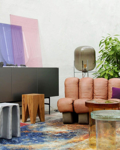 Oda LED Floor Lamp With Modern Glass Globe