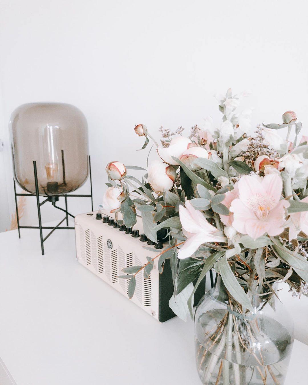 Oda LED Floor Lamp With Modern Glass Globe