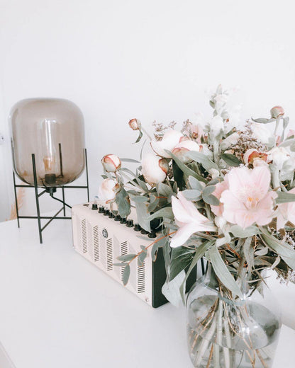 Oda LED Floor Lamp With Modern Glass Globe