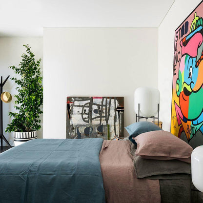 Oda LED Floor Lamp With Modern Glass Globe