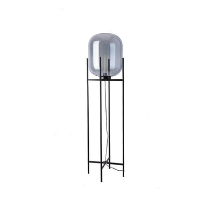 Oda LED Floor Lamp With Modern Glass Globe