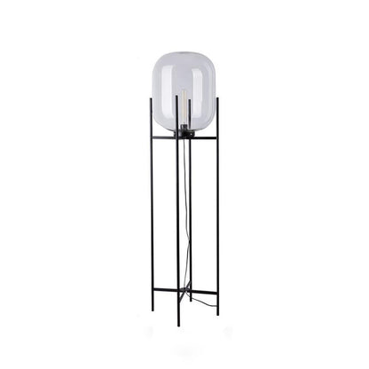 Oda LED Floor Lamp With Modern Glass Globe
