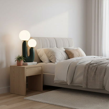 Oo Rough Lamp – Artistic Resin & Glass Table Light