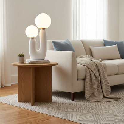 Oo Rough Lamp – Artistic Resin & Glass Table Light