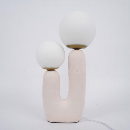 Oo Rough Lamp – Artistic Resin & Glass Table Light