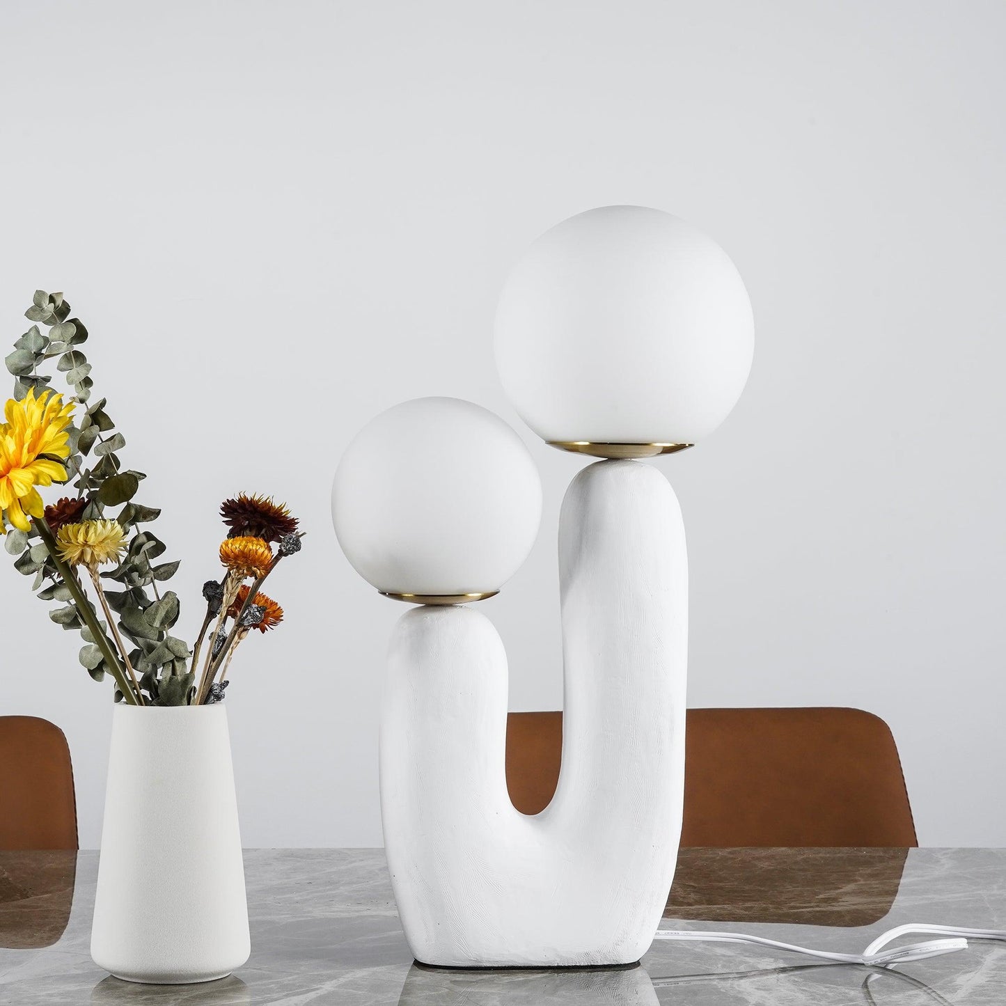 Oo Rough Lamp – Artistic Resin & Glass Table Light