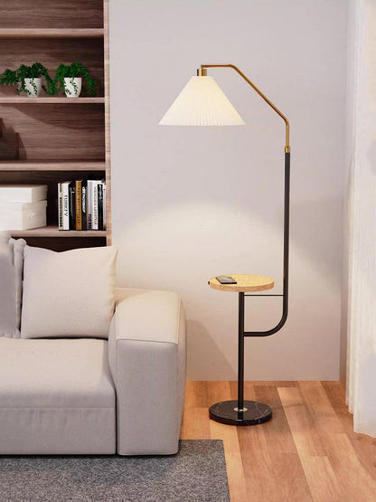 Ozz LED Floor Lamp With Artistic Metal & Marble Design