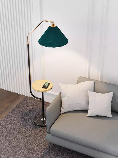 Ozz LED Floor Lamp With Artistic Metal & Marble Design