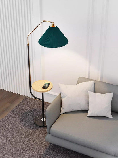 Ozz LED Floor Lamp With Artistic Metal & Marble Design