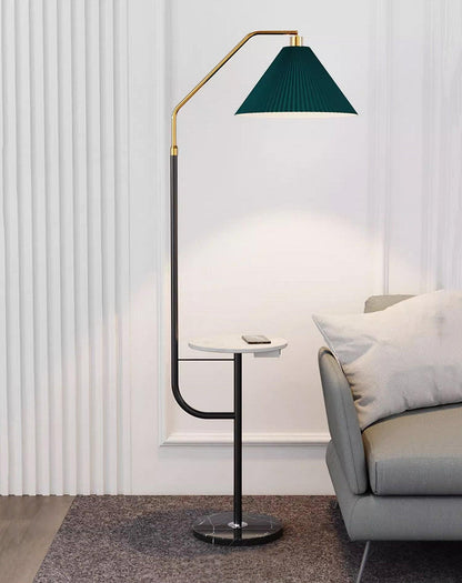 Ozz LED Floor Lamp With Artistic Metal & Marble Design
