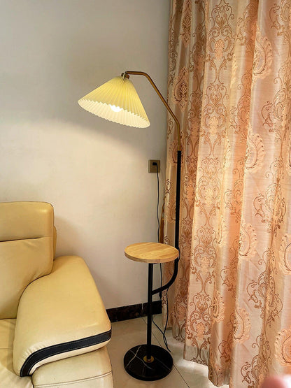 Ozz LED Floor Lamp With Artistic Metal & Marble Design