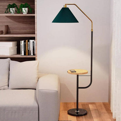 Ozz LED Floor Lamp With Artistic Metal & Marble Design