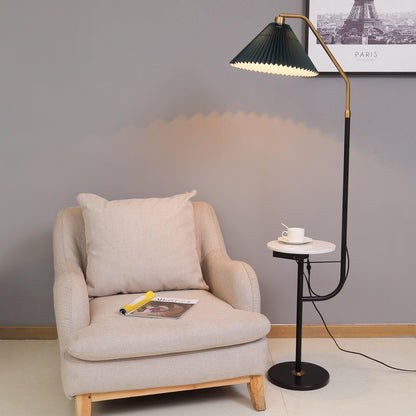 Ozz LED Floor Lamp With Artistic Metal & Marble Design