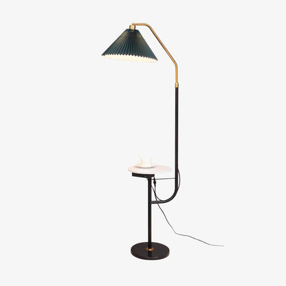 Ozz LED Floor Lamp With Artistic Metal & Marble Design
